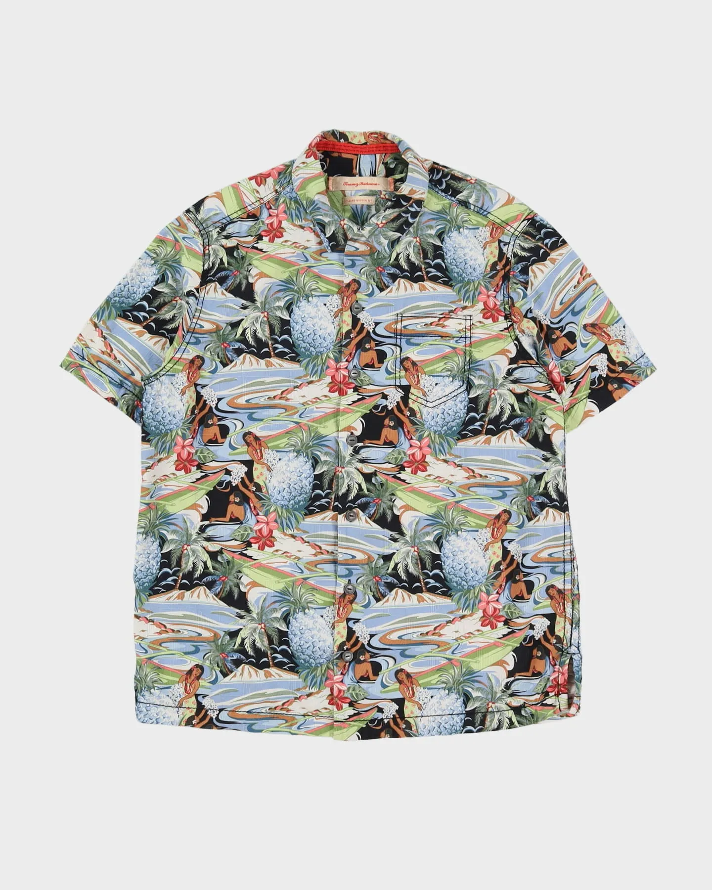 00s Tommy Bahama Patterned Hawaiian Shirt - M