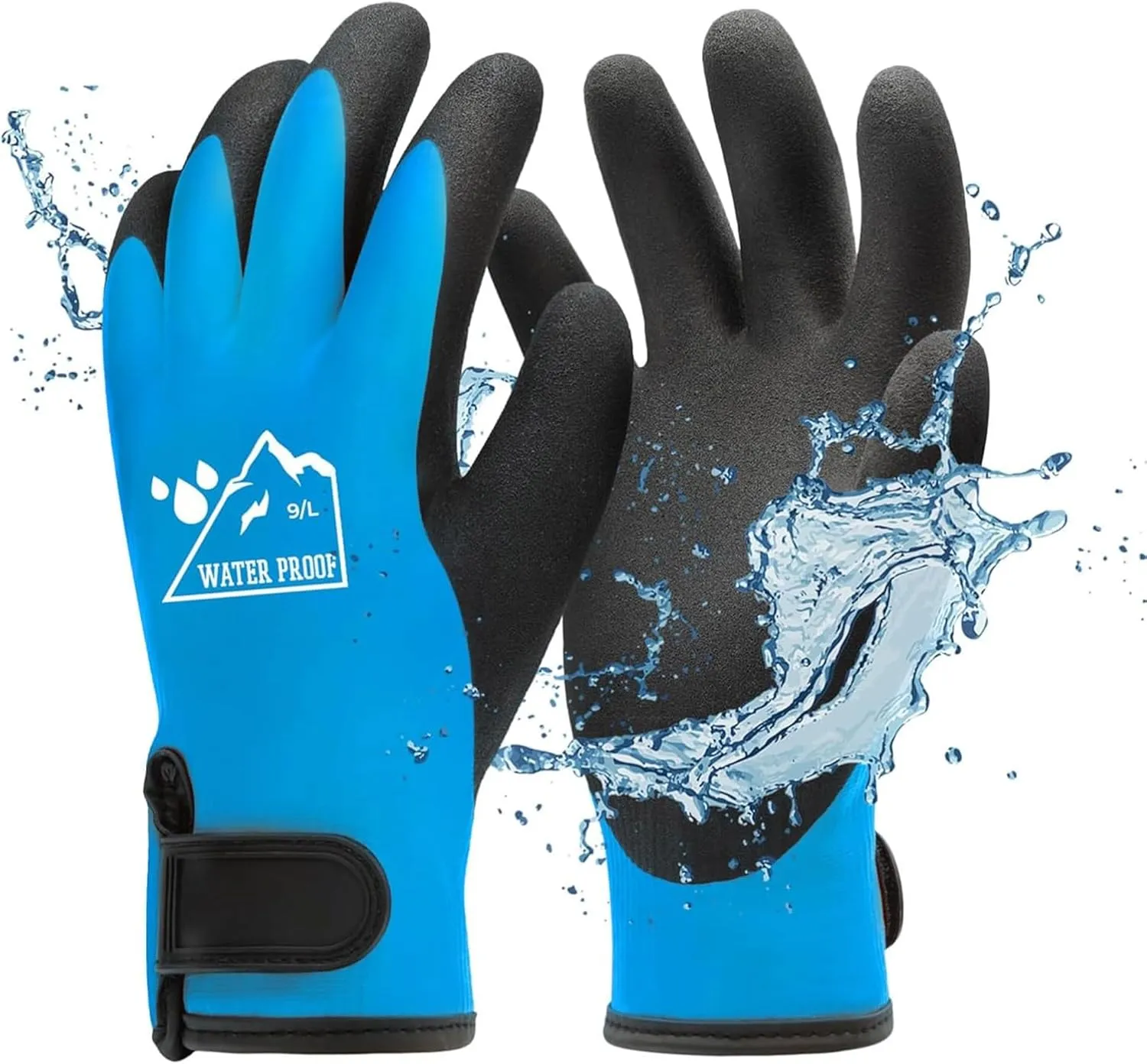 100% Waterproof Work Gloves for Cold Weather, Touch Screen Thermal Insulated Freezer Glove for Men Women, Warm Ski Snowboard Winter Gloves with Grip for Construction Worker Shoveling Snow
