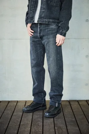 105 STANDARD SELVEDGE BLACK DENIM STONE