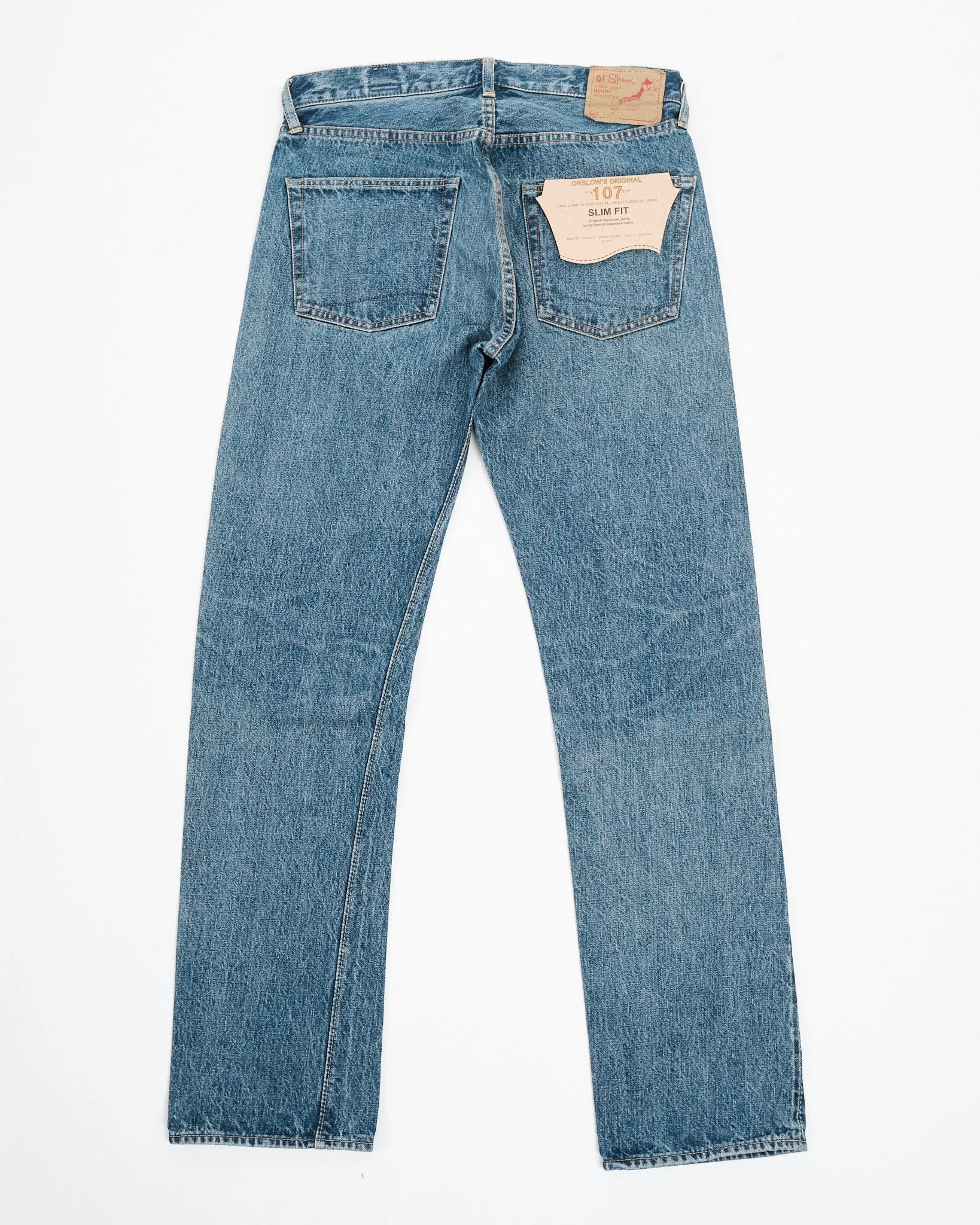 107 Ivy Fit Selvedge Denim Jeans 2 Year Wash