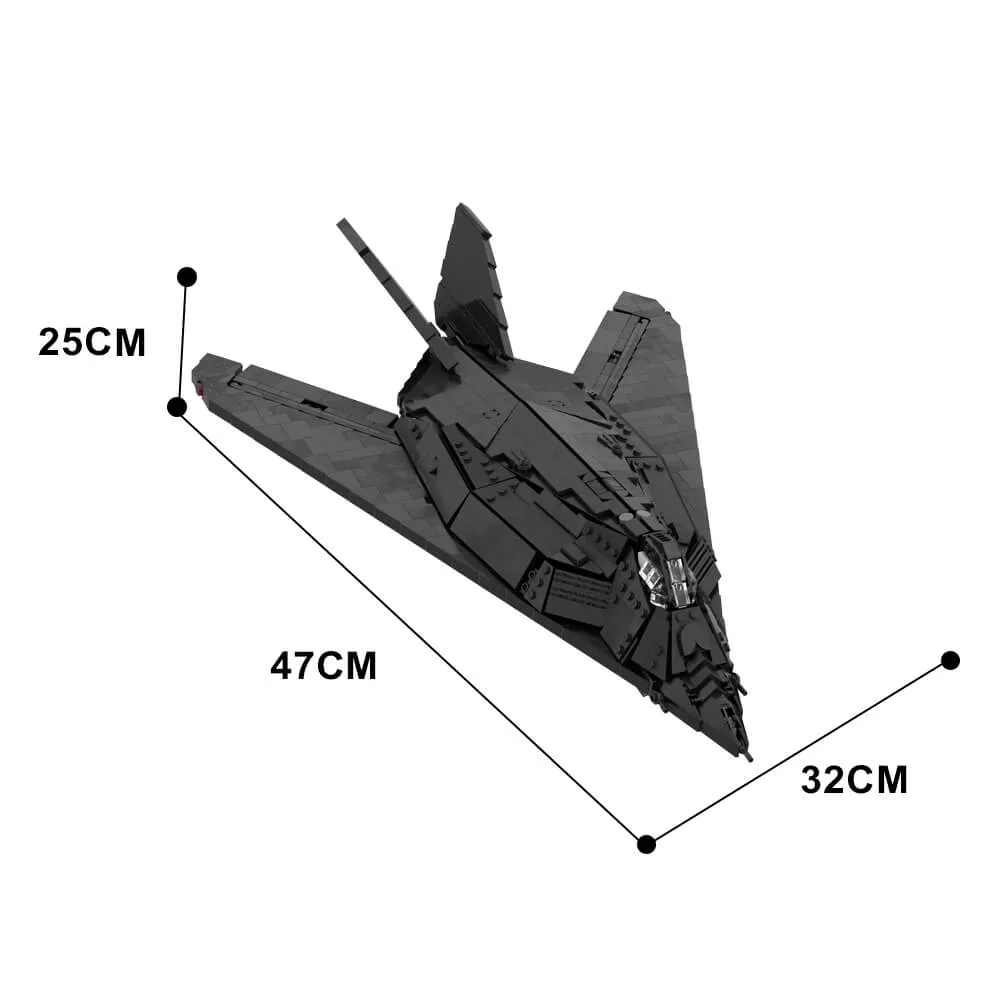 1132PCS F-117 Nighthawk MOC Building Block Bricks |MocPixel