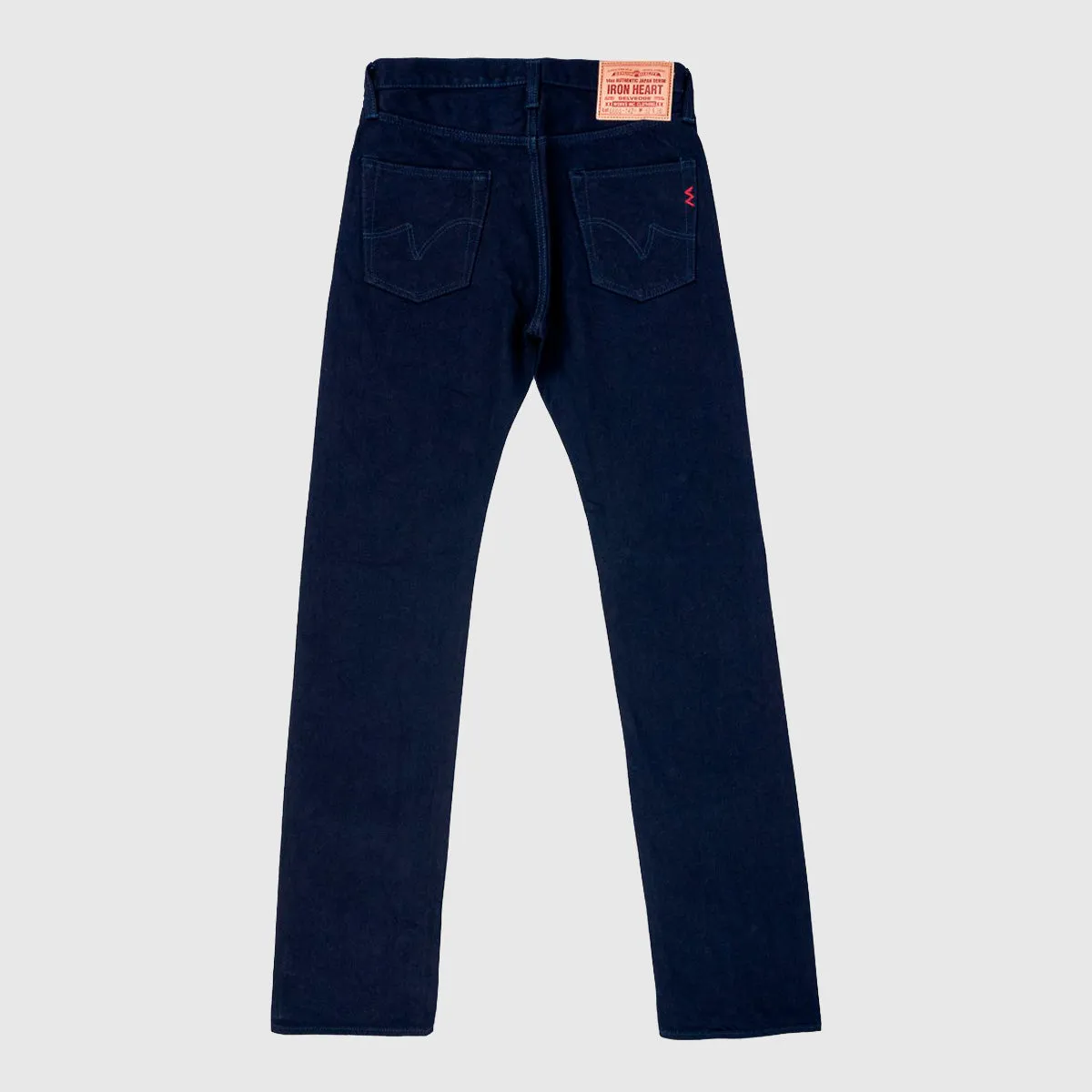 14oz Selvedge Denim Slim Straight Cut Jeans - Indigo/Indigo