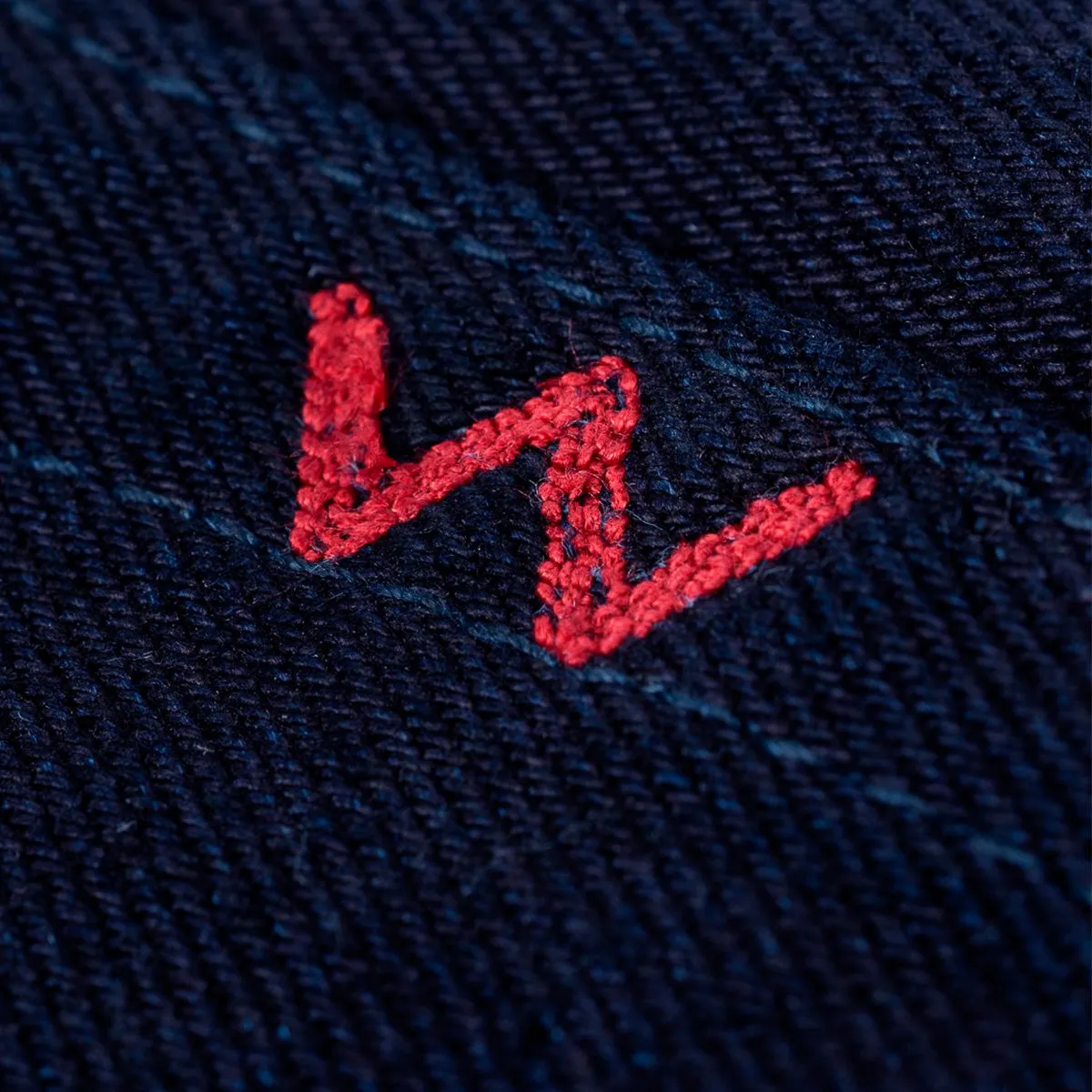 14oz Selvedge Denim Slim Straight Cut Jeans - Indigo/Indigo