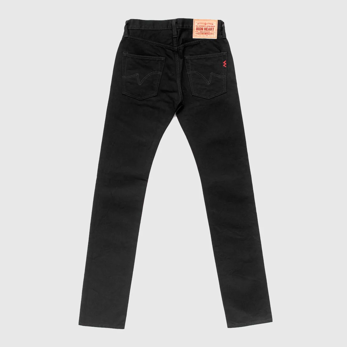 14oz Selvedge Denim Slim Tapered Jeans - Black