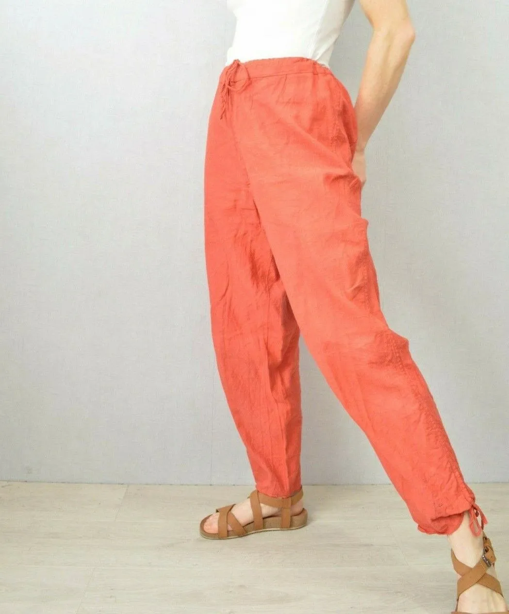1940s Cotton Harem Pants Linen