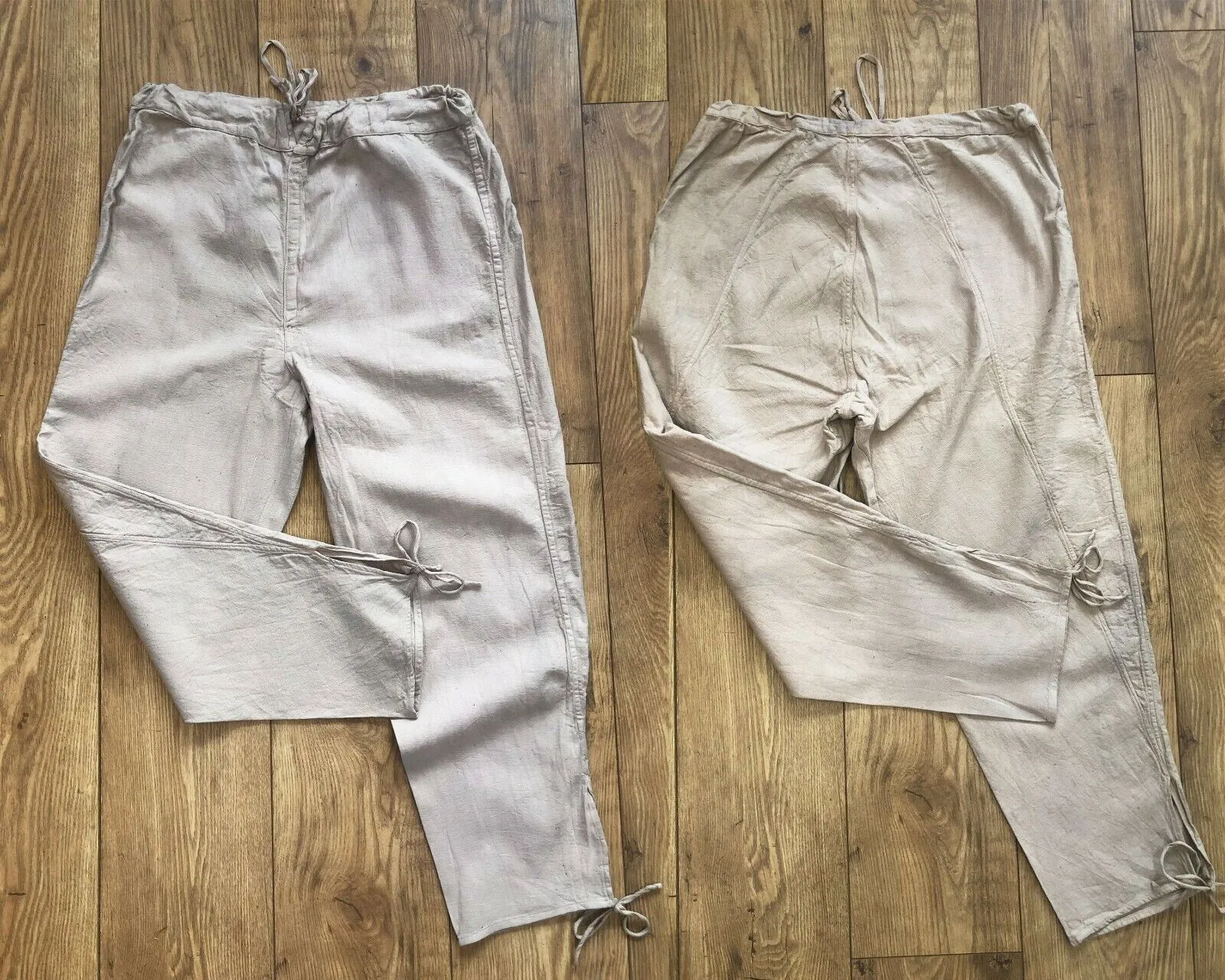 1940s Cotton Harem Pants Linen