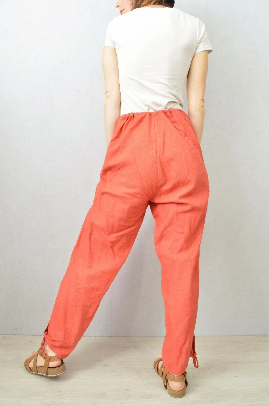 1940s Cotton Harem Pants Linen