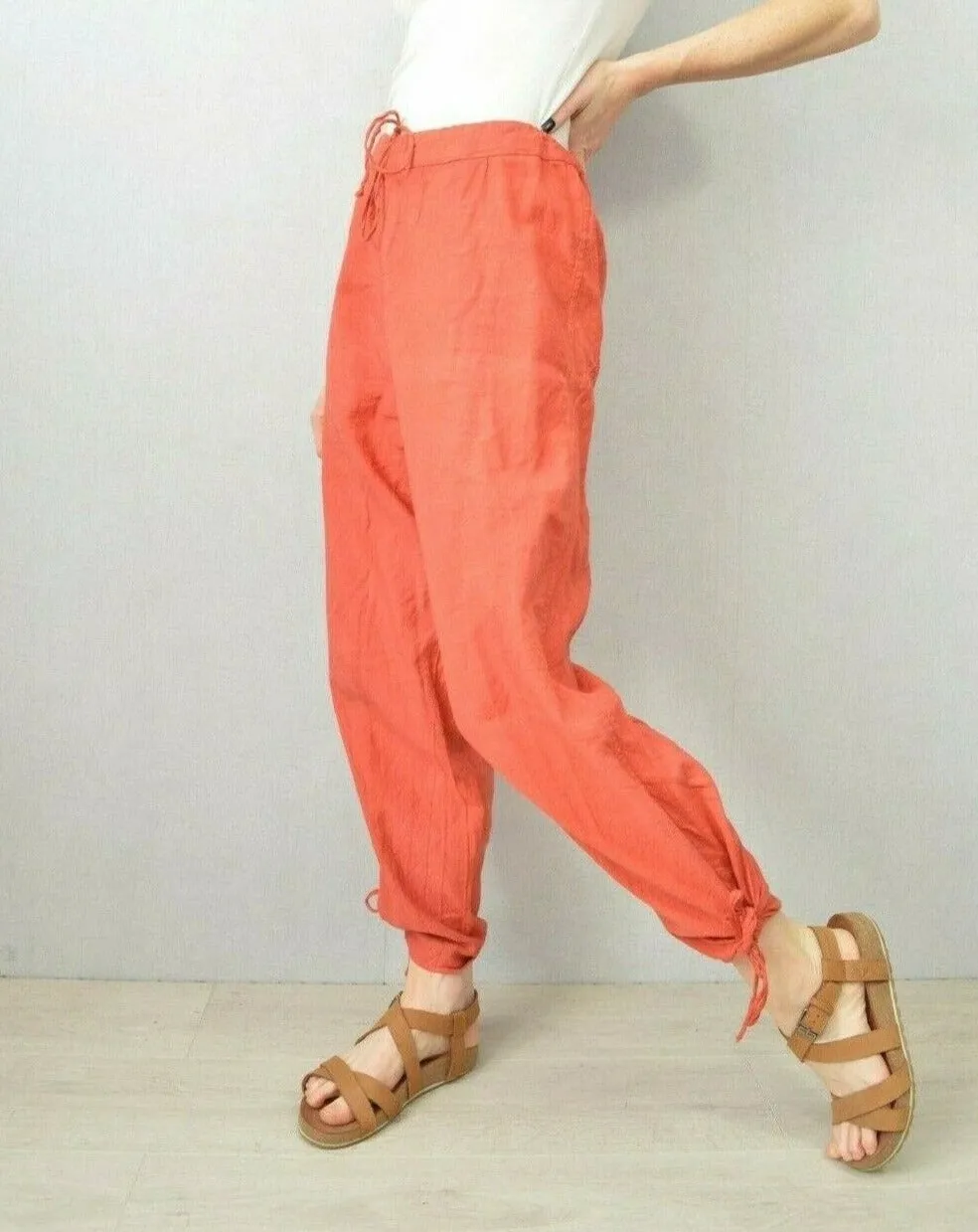 1940s Cotton Harem Pants Linen