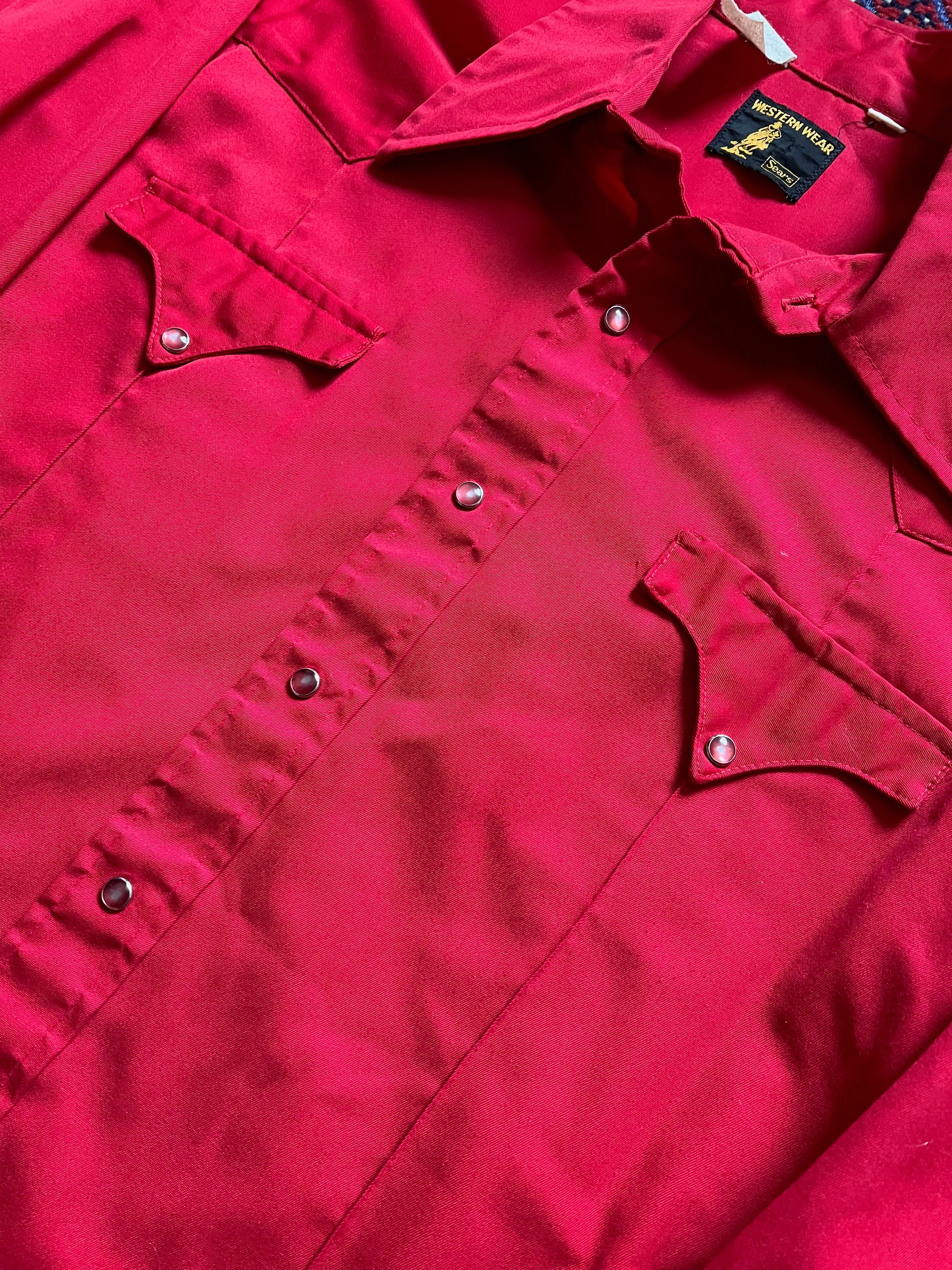 1970s Sears Western Wear Cowboy Shirt