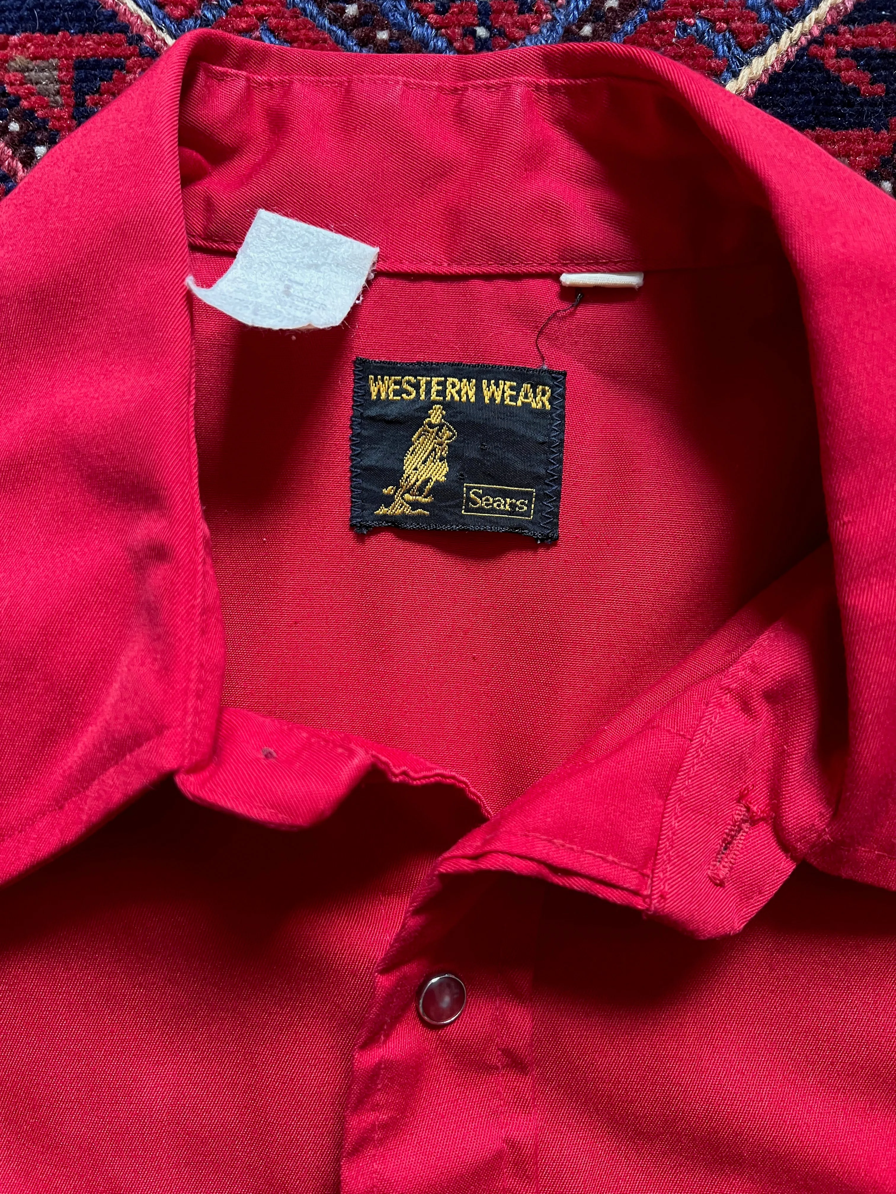 1970s Sears Western Wear Cowboy Shirt