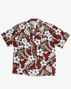 1990s made in hawaii patterned shirt - XL