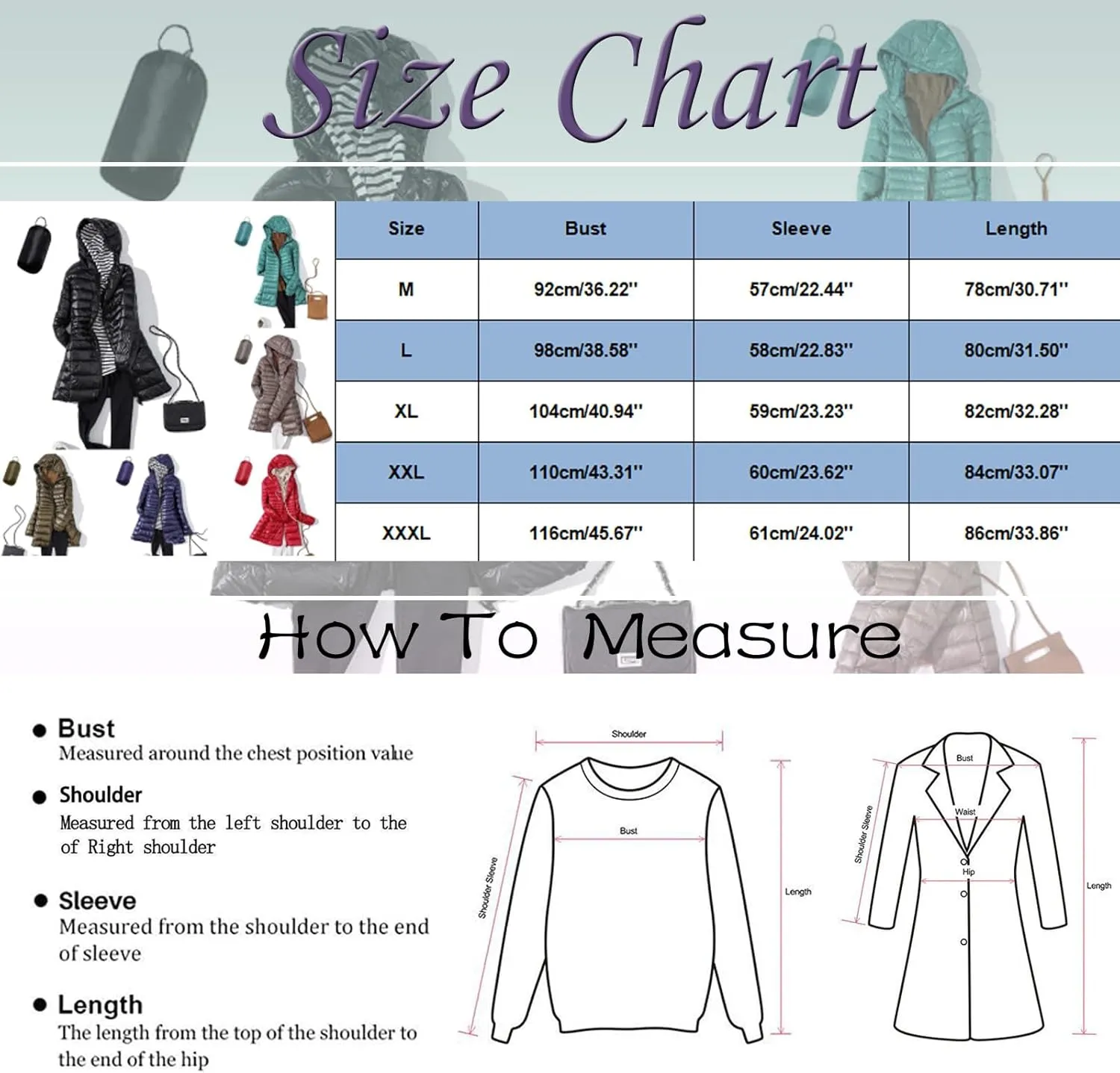 2024 Classic Length Zipper Down Coat for Womens Long Sleeve Casual Quilted Puffer Coat Hooded Warm Slim Down Jacket