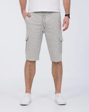 2t Freddy Tall Cargo Sweat Shorts (heather grey)