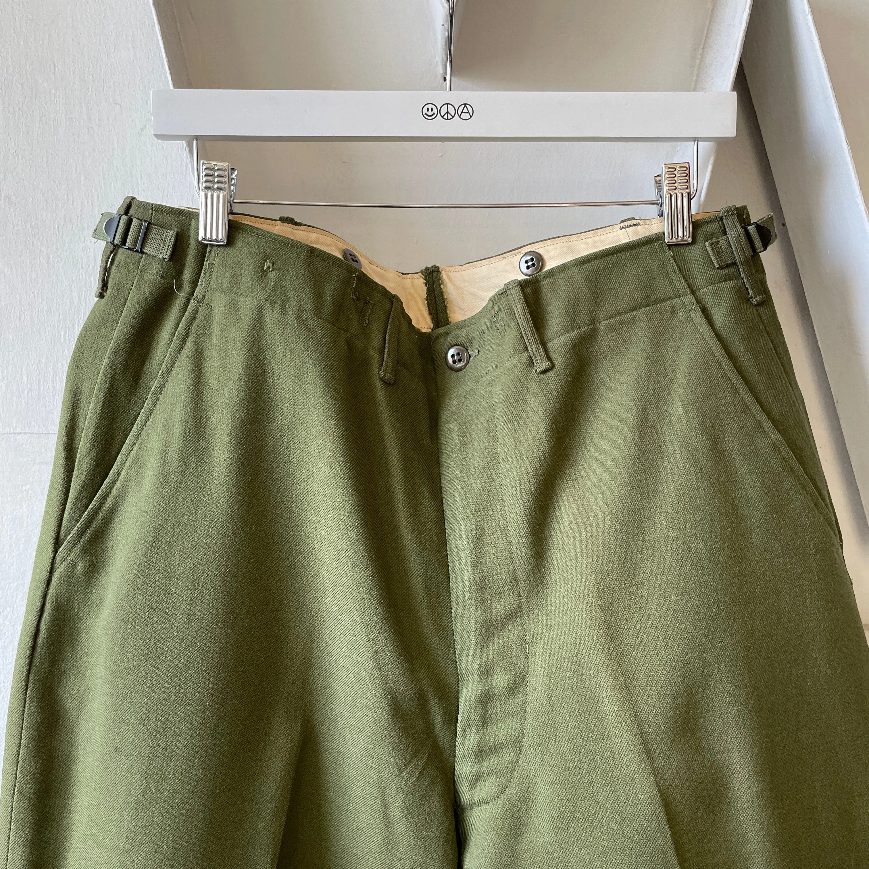 50’s Military Wool Field Trousers - 35” x 29”