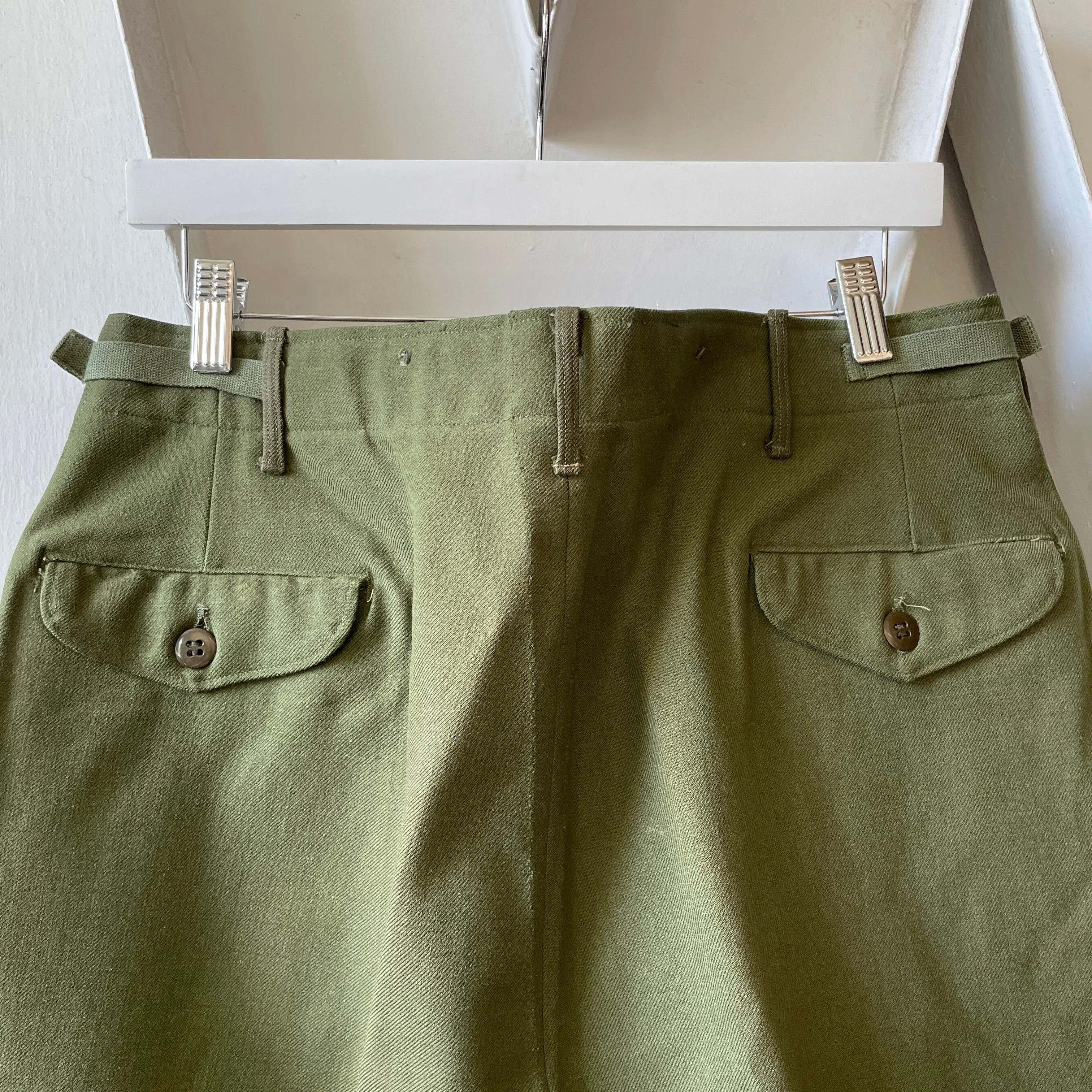 50’s Military Wool Field Trousers - 35” x 29”