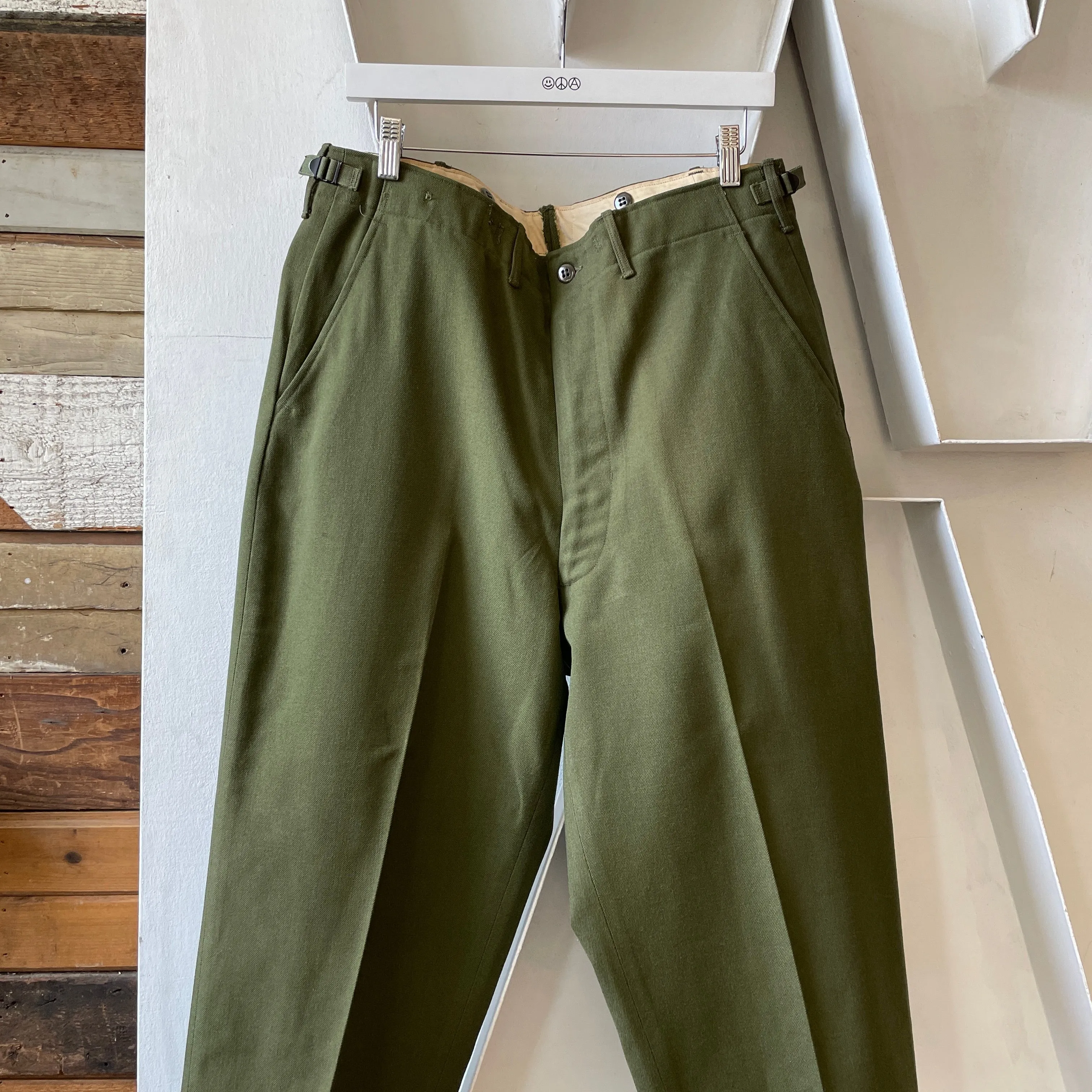 50’s Military Wool Field Trousers - 35” x 29”