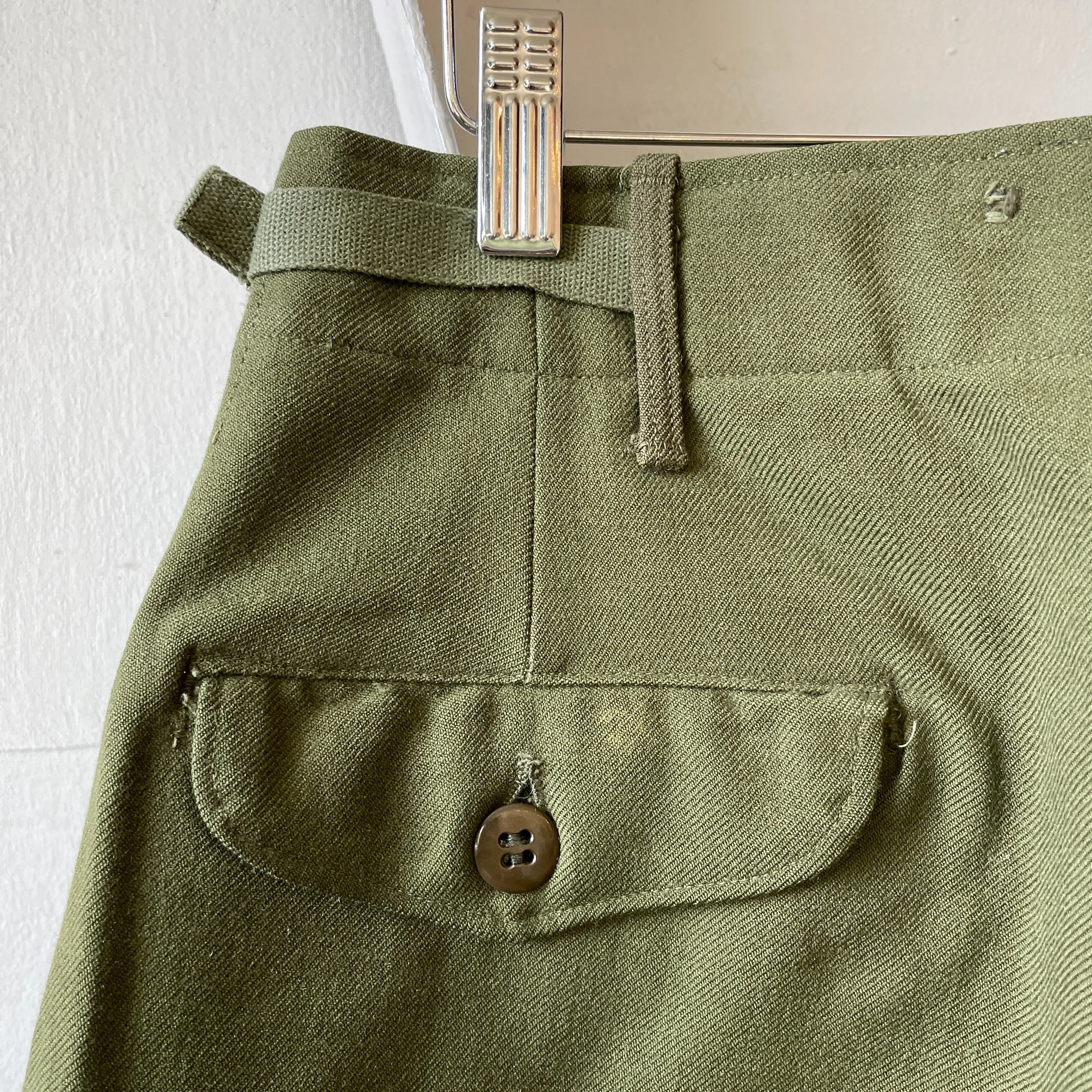 50’s Military Wool Field Trousers - 35” x 29”
