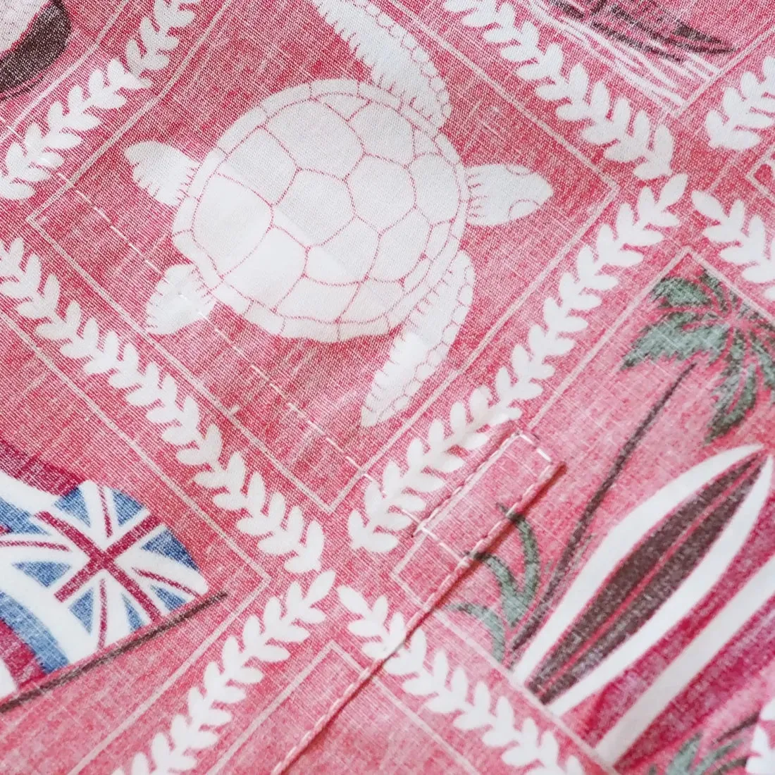50th State Pink Hawaiian REVERSE Shirt