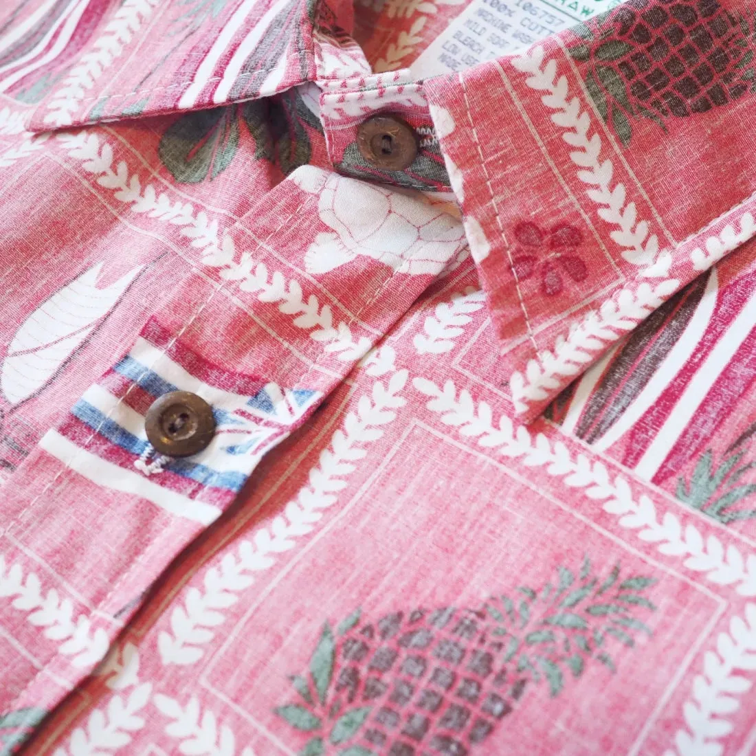 50th State Pink Hawaiian REVERSE Shirt