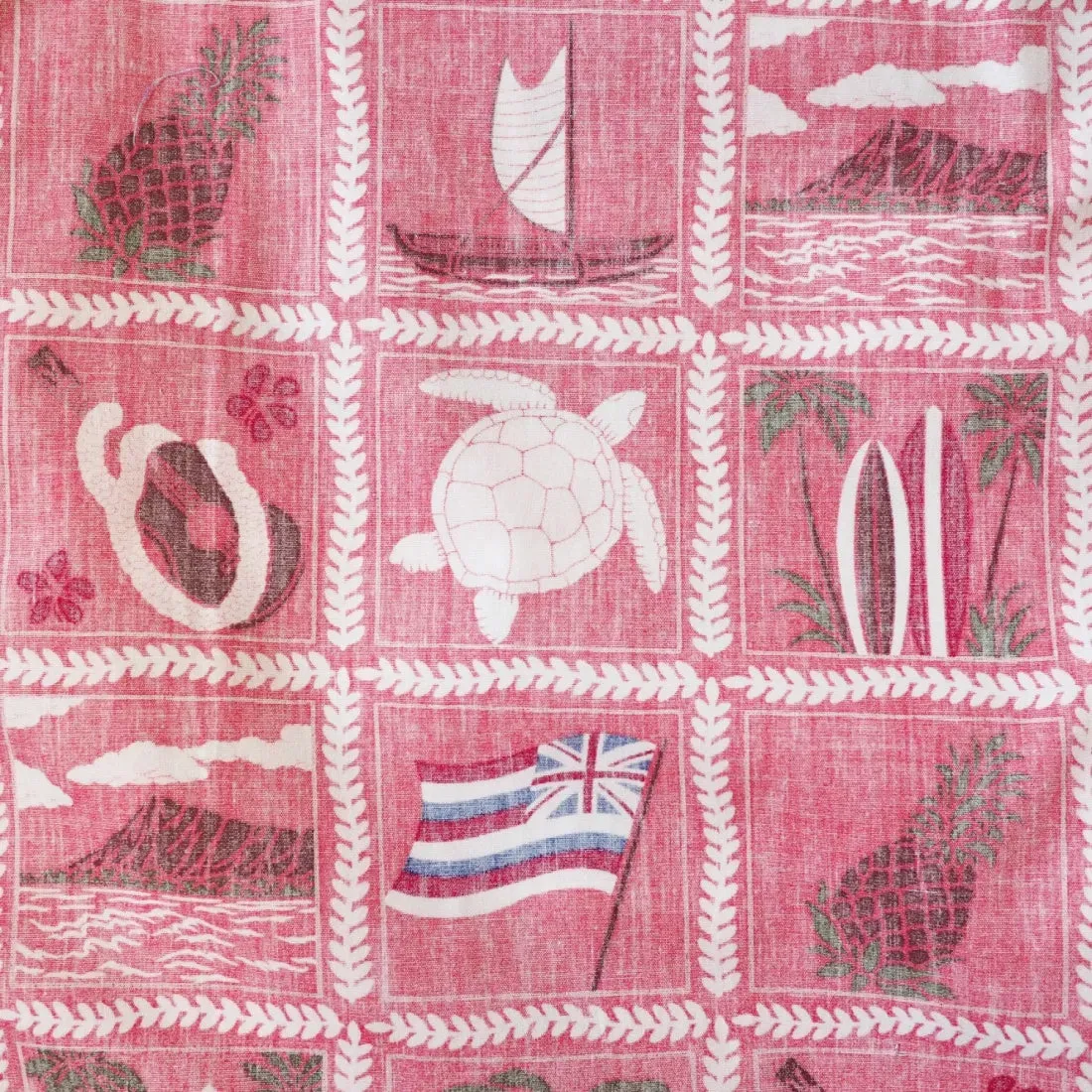 50th State Pink Hawaiian REVERSE Shirt