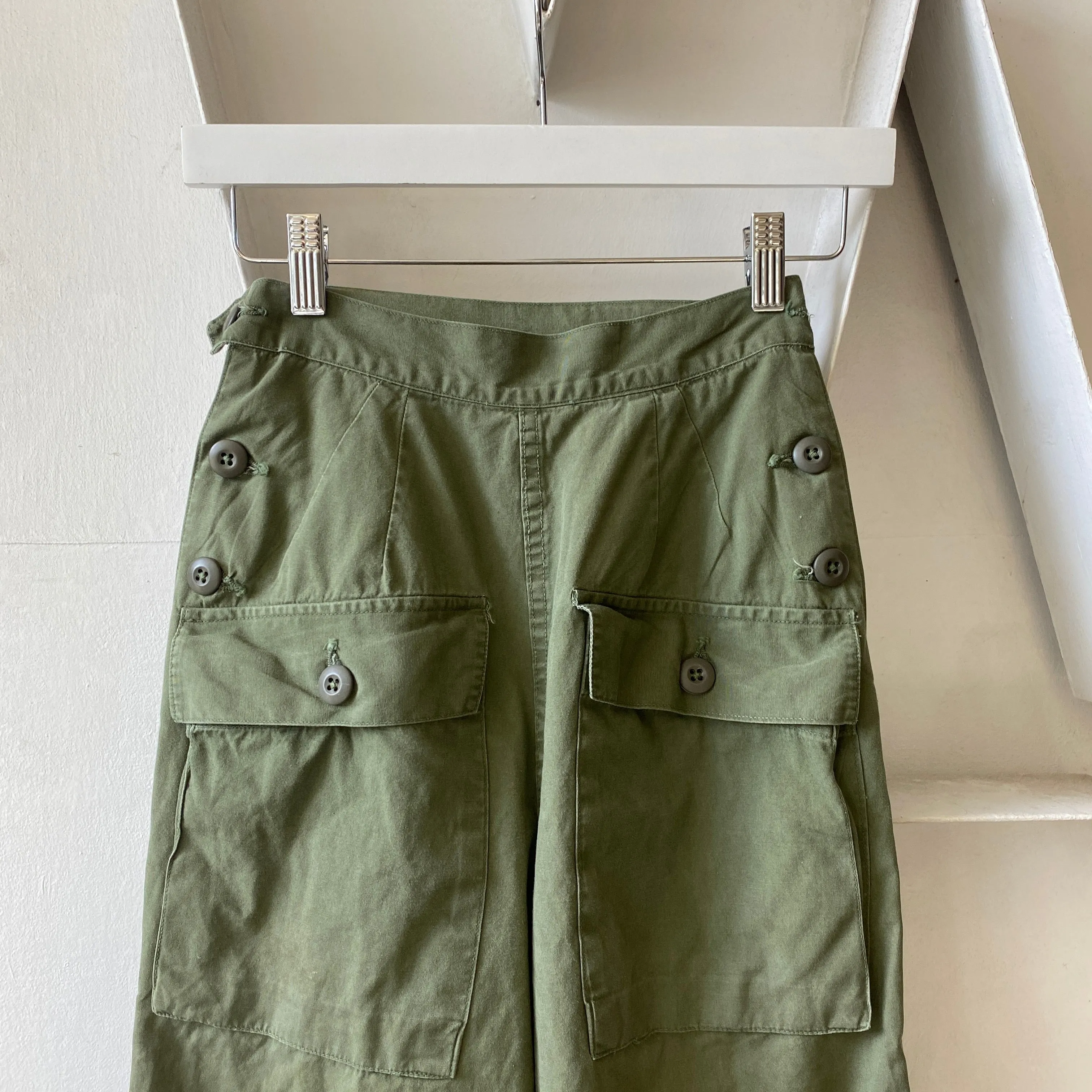 60's Side-Button Poplin Fatigues - 22” x 33”