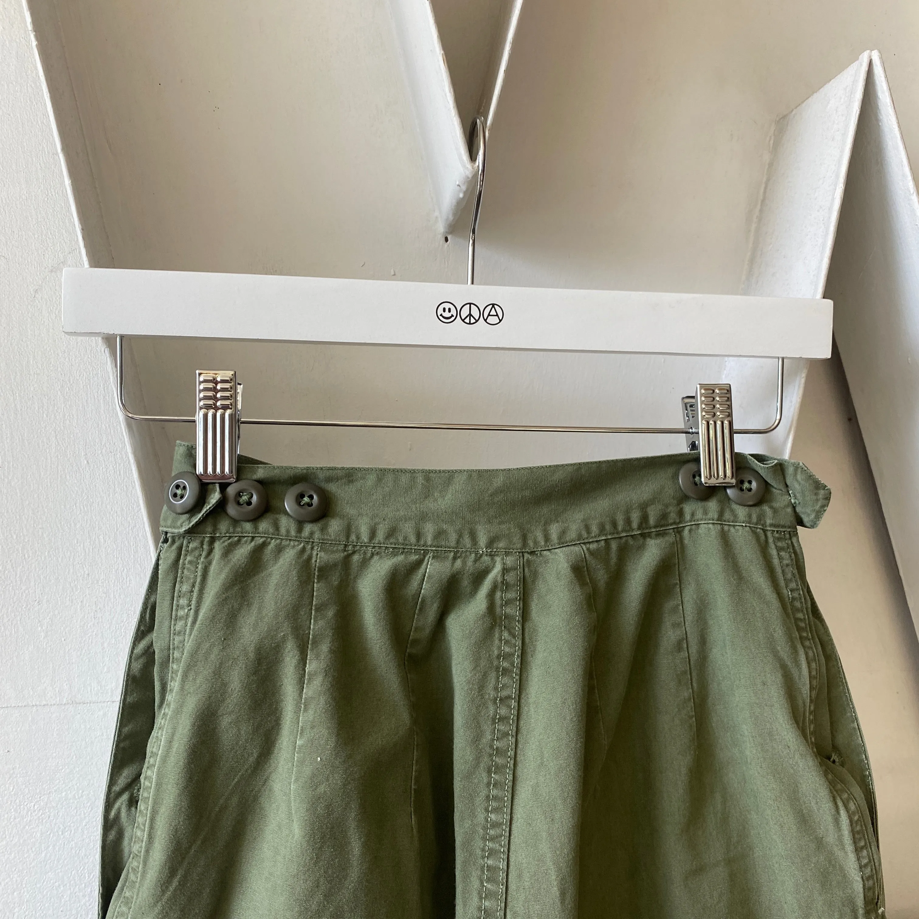 60's Side-Button Poplin Fatigues - 22” x 33”