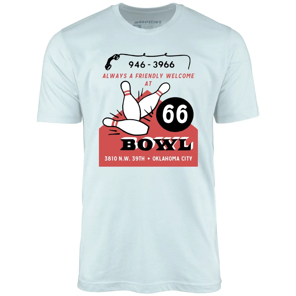 66 Bowl - Oklahoma City, OK - Vintage Bowling Alley - Unisex T-Shirt