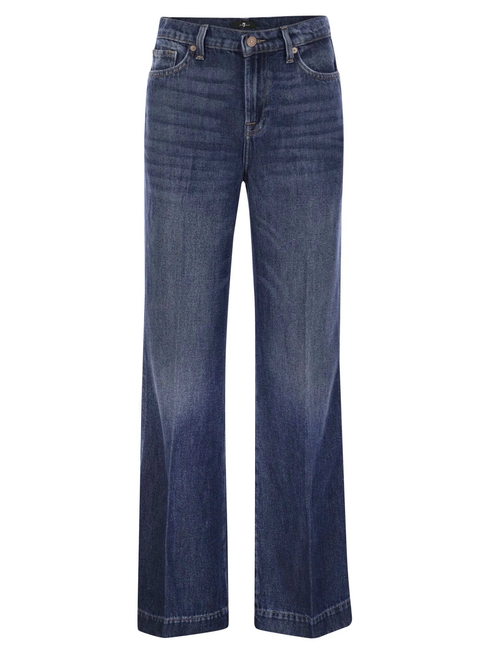 7 For All Mankind Modern Dojo Tailorless High Waisted Flared Jeans