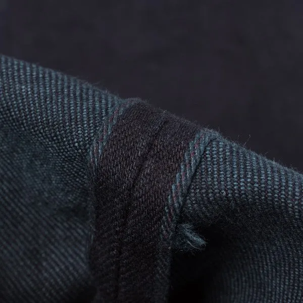 888 14oz Selvedge Denim Medium/High Rise Tapered - Indigo Overdyed Black IH-888S-142OD
