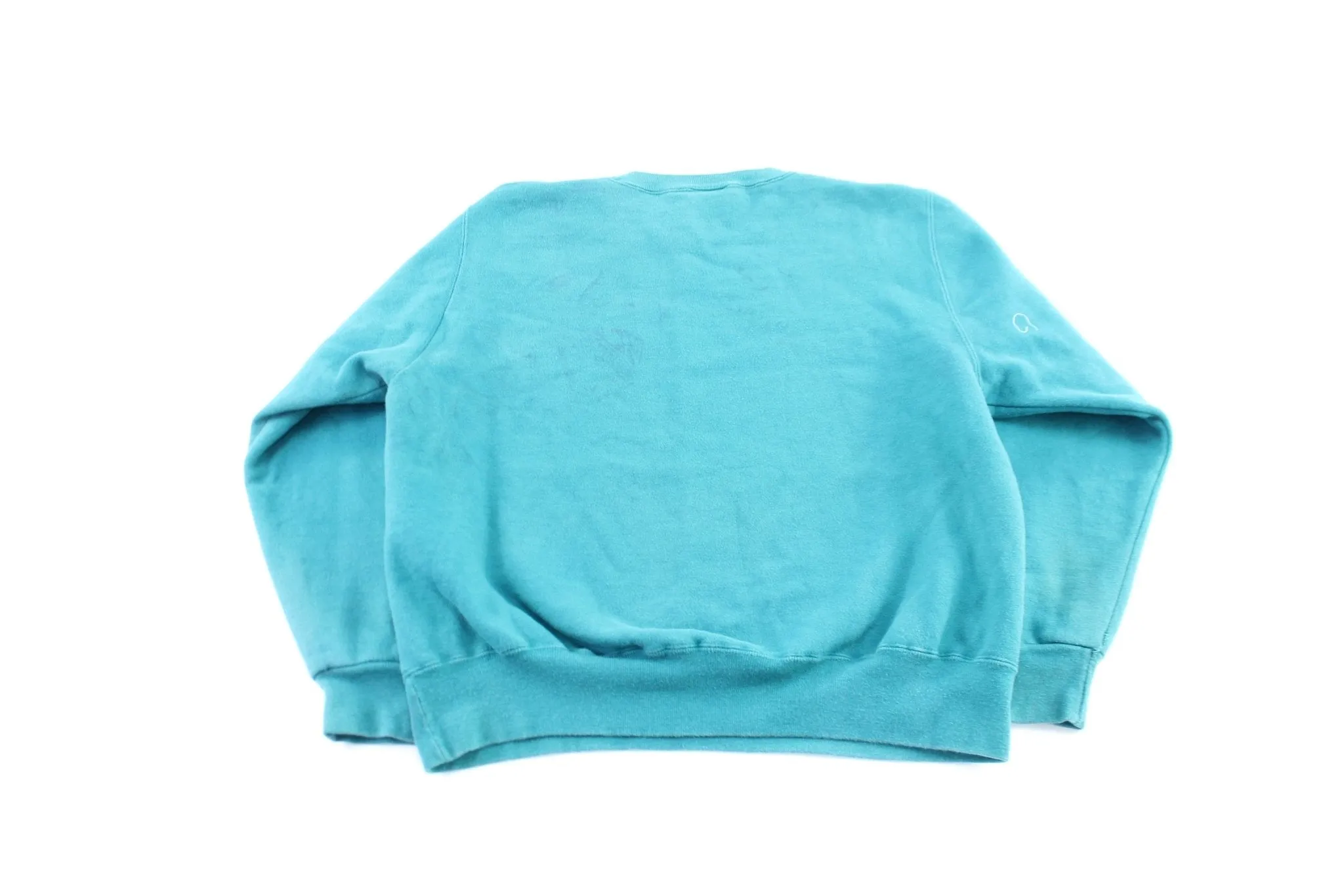 90's Champion Logo Embroidered Green Sweatshirt