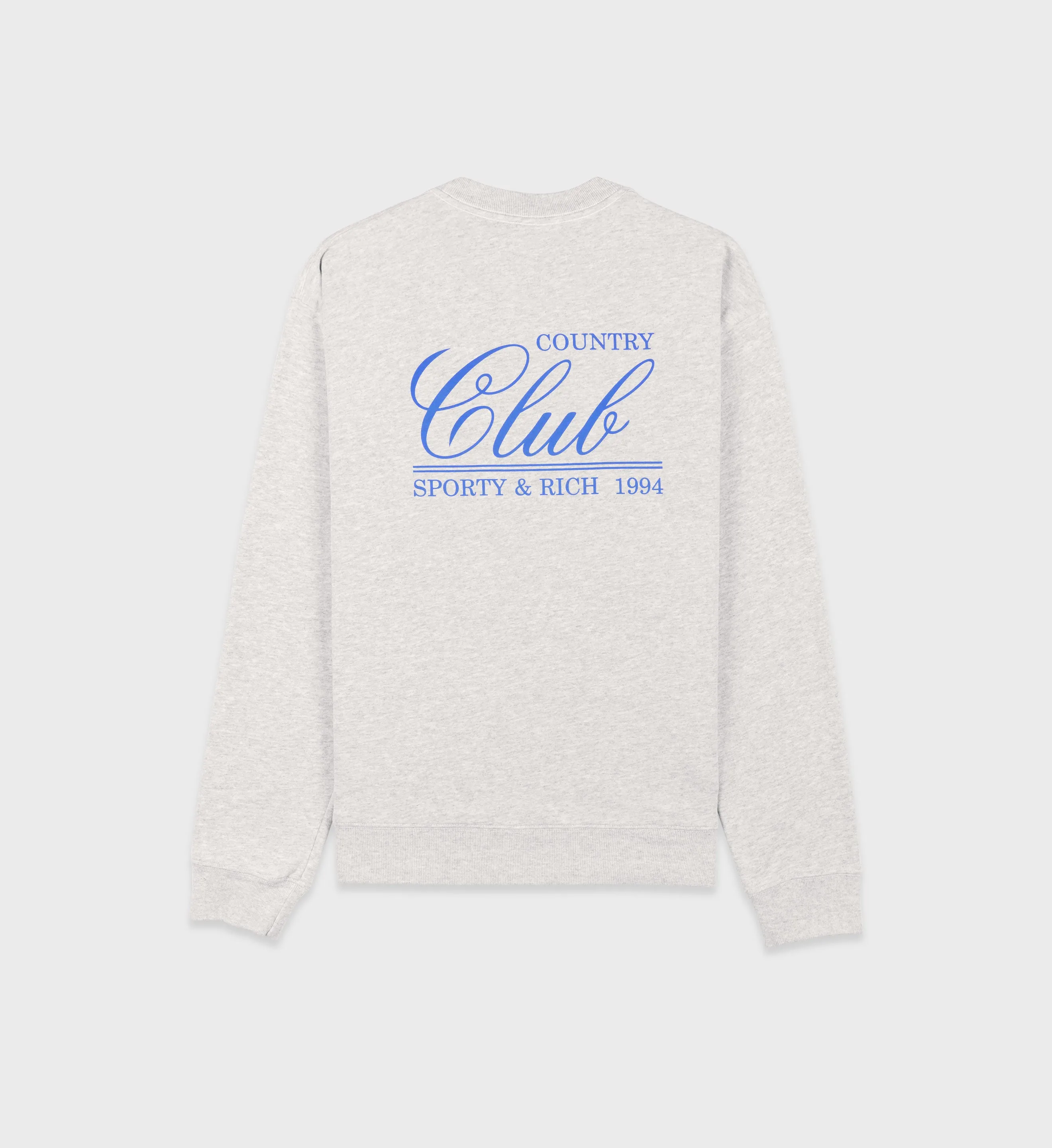 94 Country Club Crewneck - Heather Gray/Royal Blue