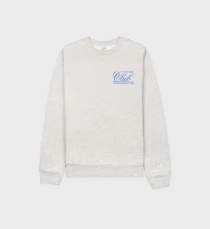 94 Country Club Crewneck - Heather Gray/Royal Blue