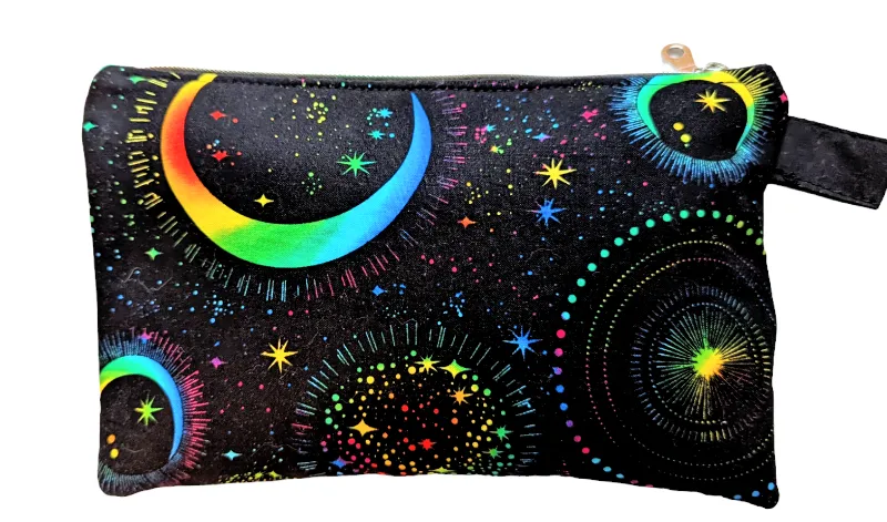 9x7" Zippered Bags – Multi-Print Makeup, Pencil, and Storage Pouches