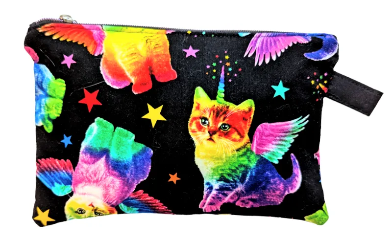 9x7" Zippered Bags – Multi-Print Makeup, Pencil, and Storage Pouches