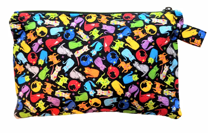 9x7" Zippered Bags – Multi-Print Makeup, Pencil, and Storage Pouches