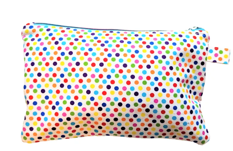 9x7" Zippered Bags – Multi-Print Makeup, Pencil, and Storage Pouches
