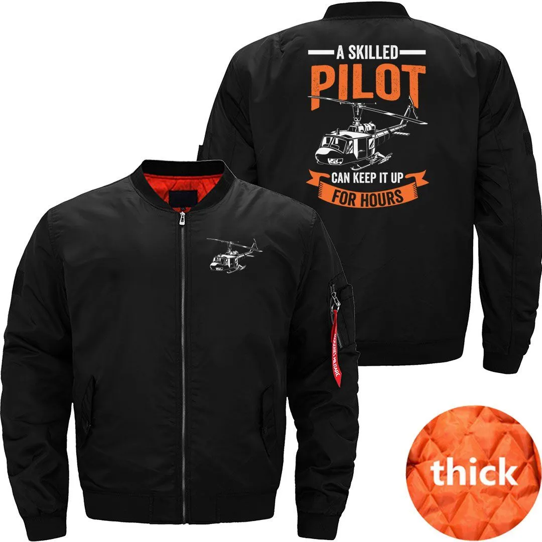 A SKILLED PILOT BOMBER FLIGHT AVIATOR JACKET