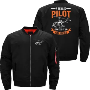 A SKILLED PILOT BOMBER FLIGHT AVIATOR JACKET
