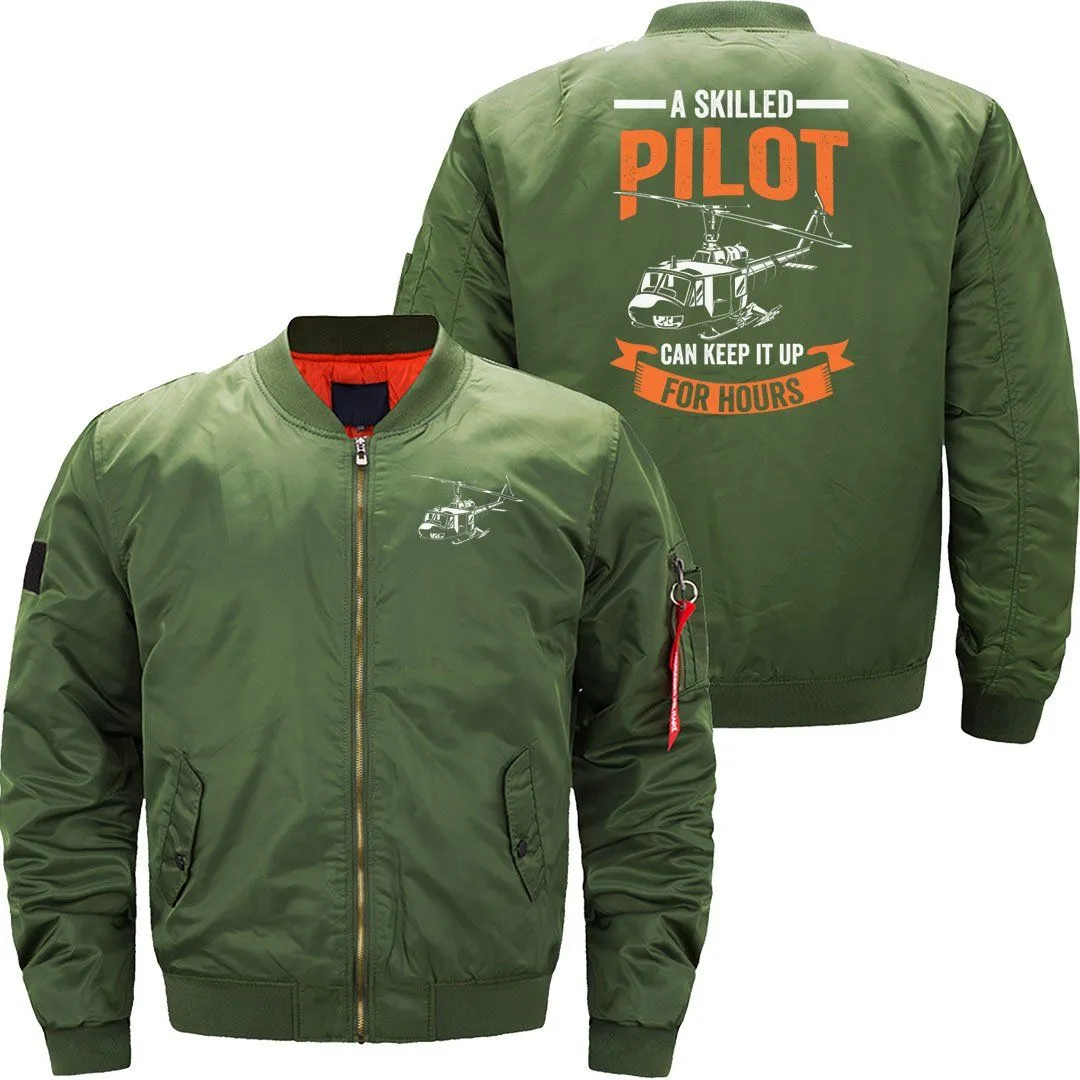 A SKILLED PILOT BOMBER FLIGHT AVIATOR JACKET