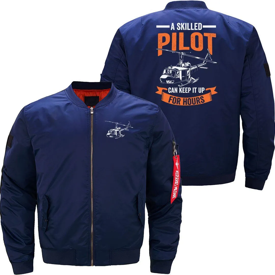 A SKILLED PILOT BOMBER FLIGHT AVIATOR JACKET
