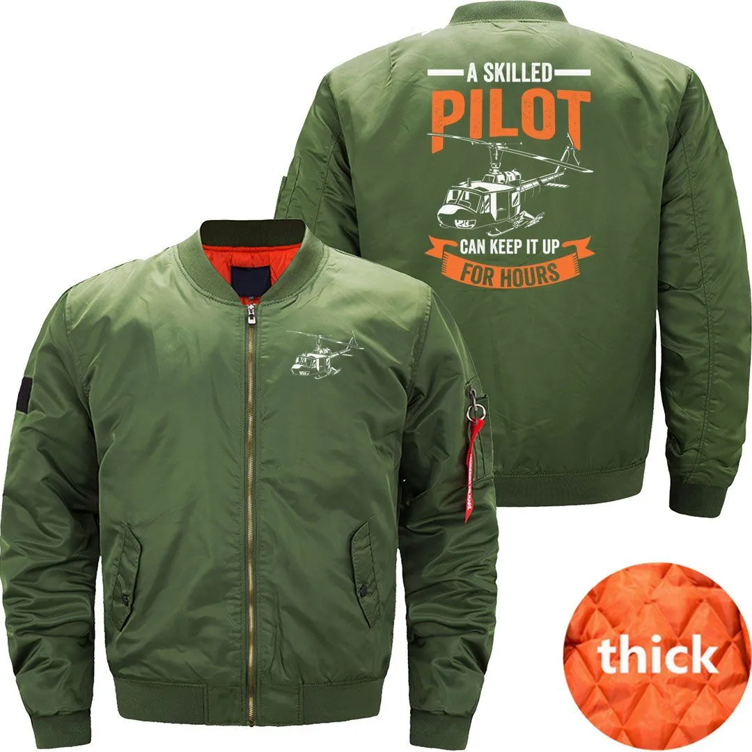 A SKILLED PILOT BOMBER FLIGHT AVIATOR JACKET