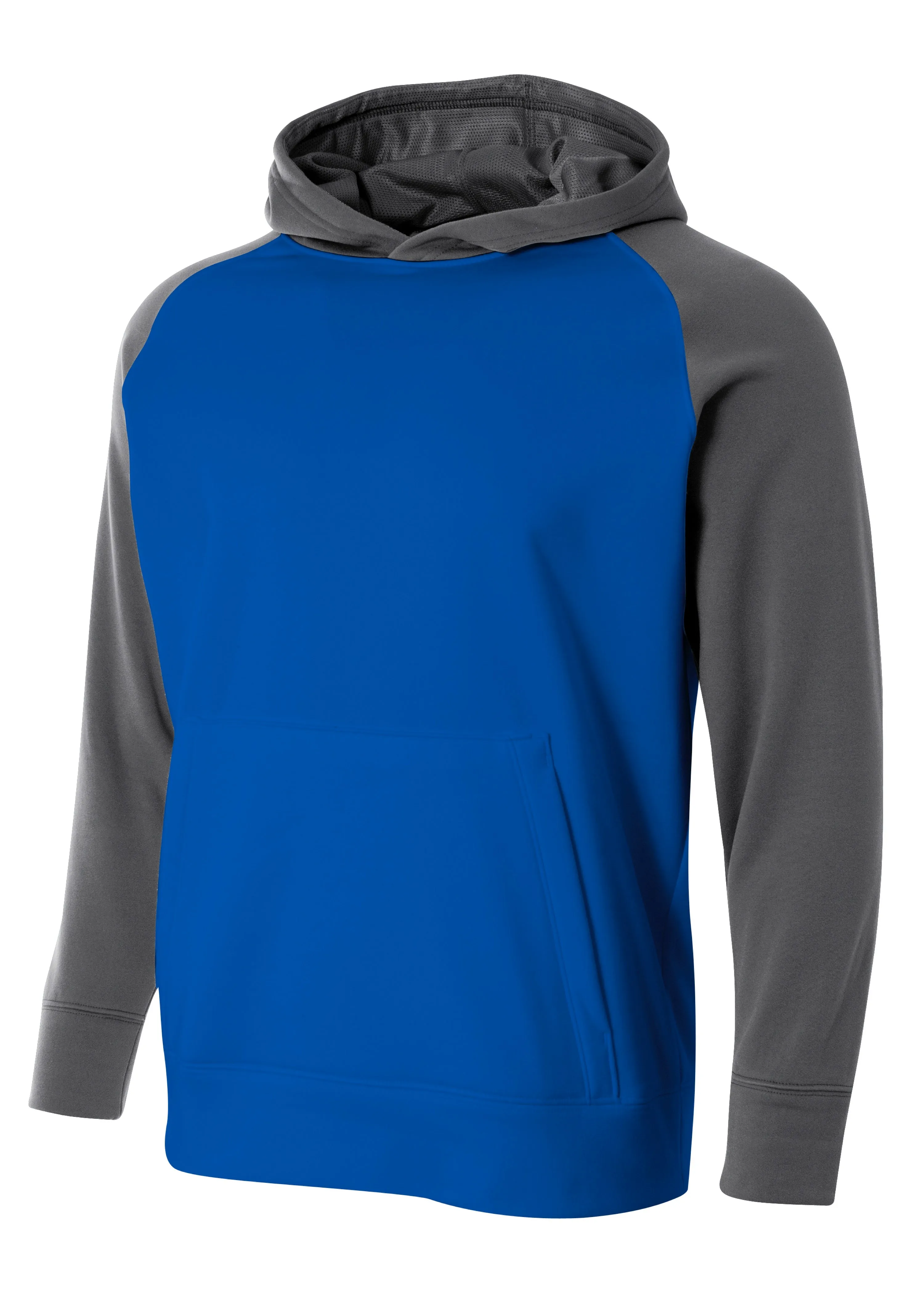 A4 Mens Color Block Tech Fleece Hoodie
