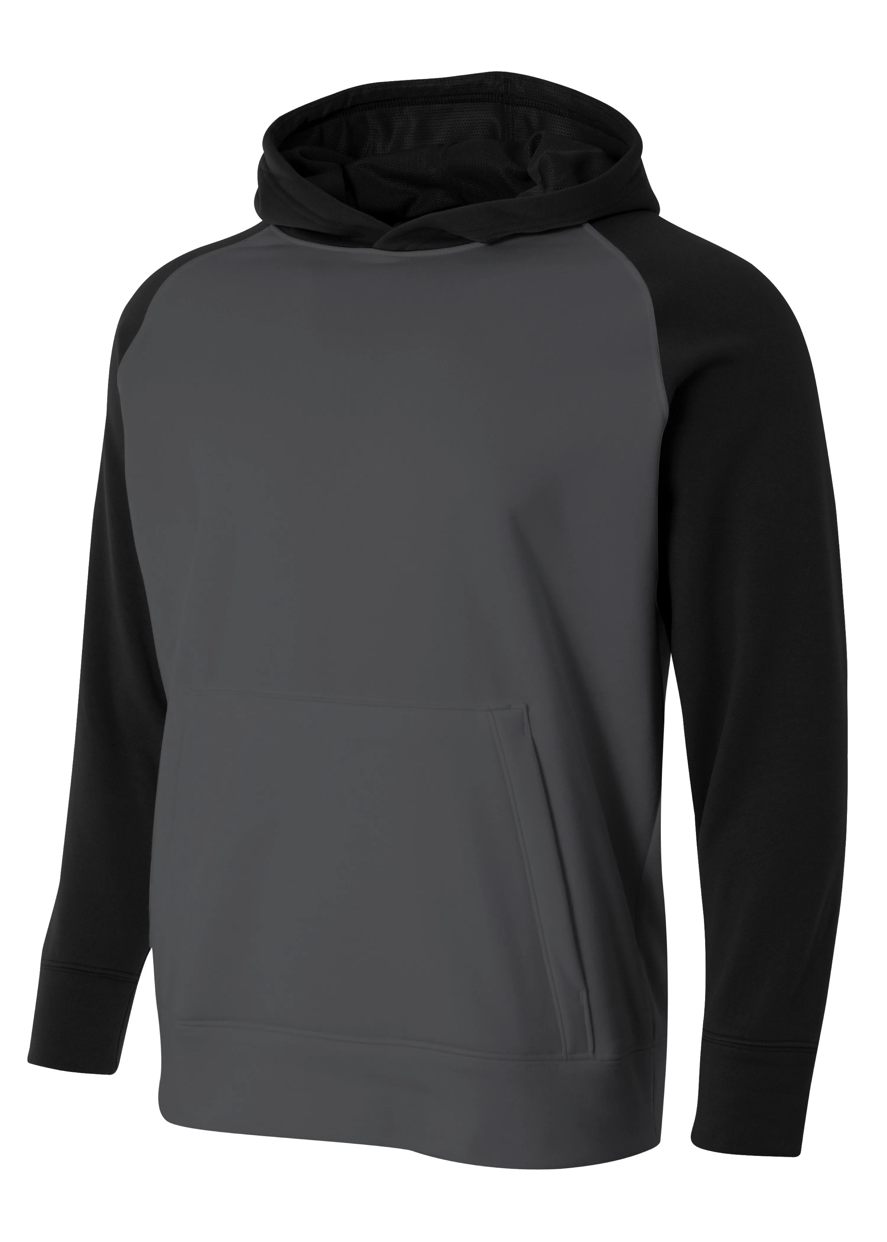 A4 Mens Color Block Tech Fleece Hoodie