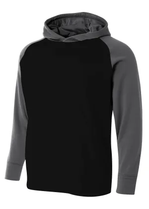 A4 Mens Color Block Tech Fleece Hoodie