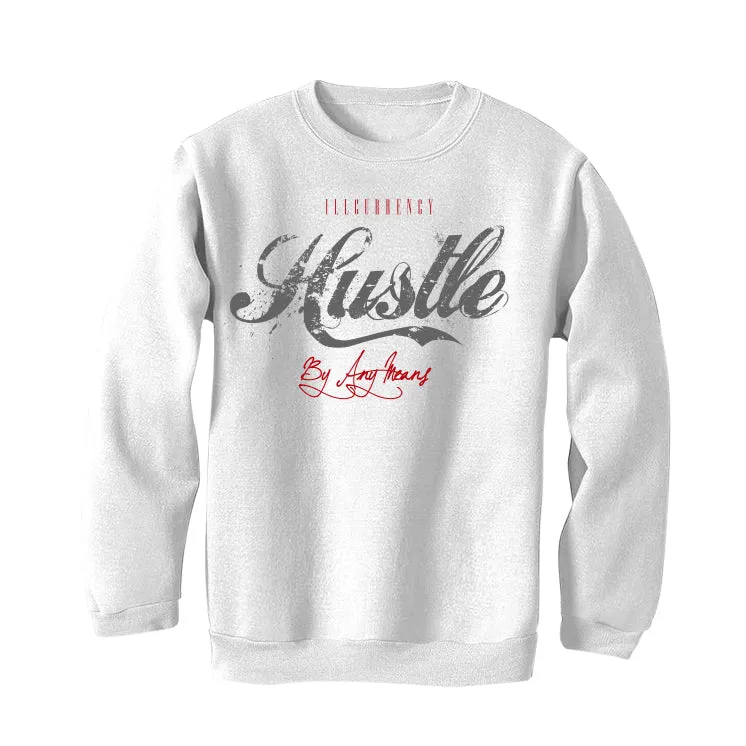 Air Jordan 9 “Fire Red” White T-Shirt (Hustle By Any Means)