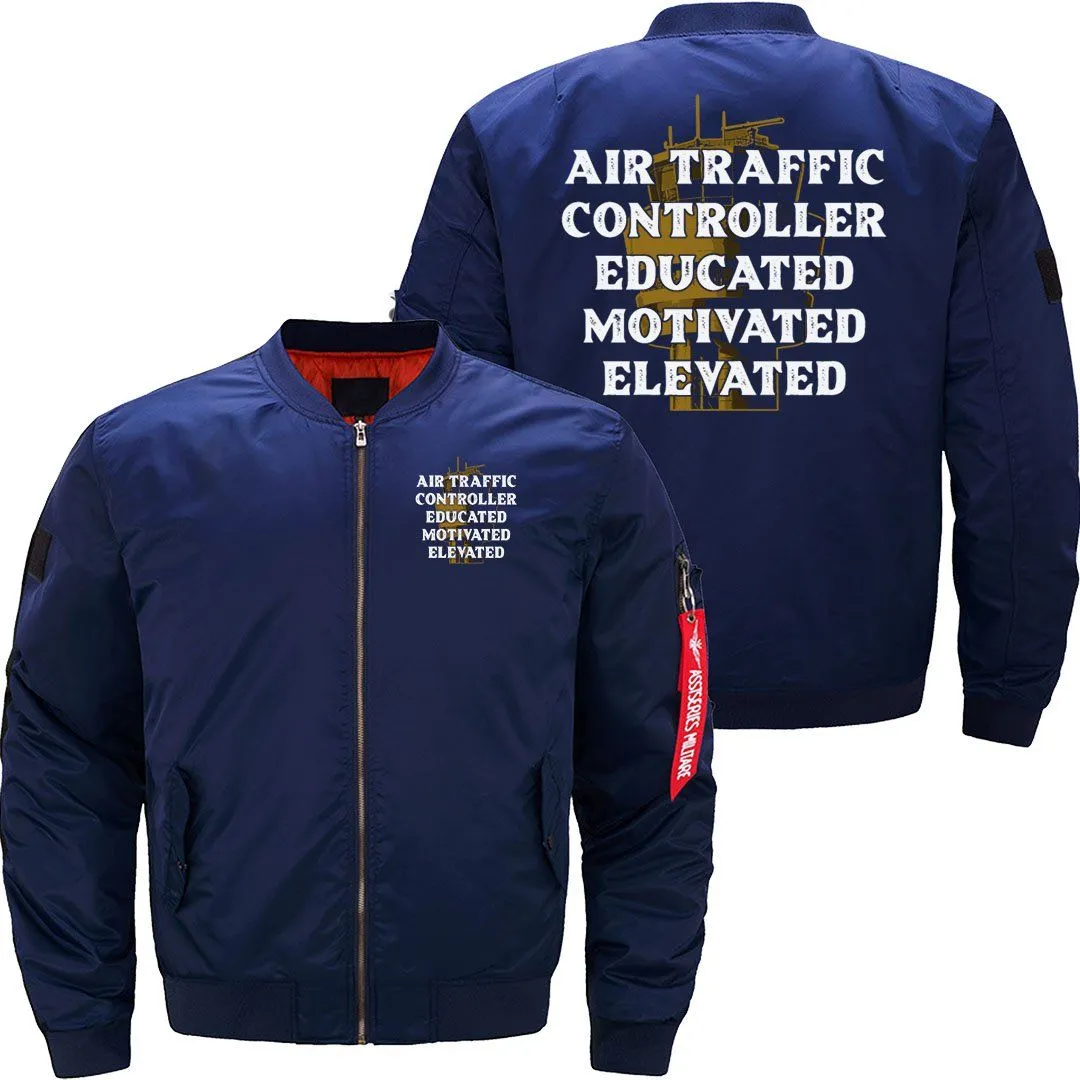 AIR TRAFFIC CONTROLLER EDUCATED ATC FLIGHT BOMBER FLIGHT AVIATOR JACKET