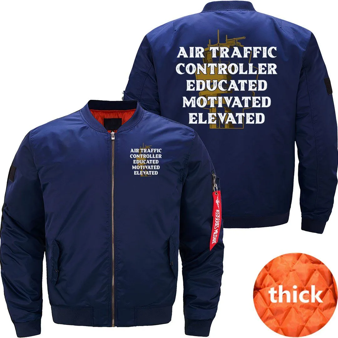 AIR TRAFFIC CONTROLLER EDUCATED ATC FLIGHT BOMBER FLIGHT AVIATOR JACKET