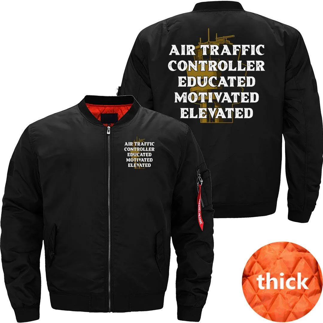 AIR TRAFFIC CONTROLLER EDUCATED ATC FLIGHT BOMBER FLIGHT AVIATOR JACKET