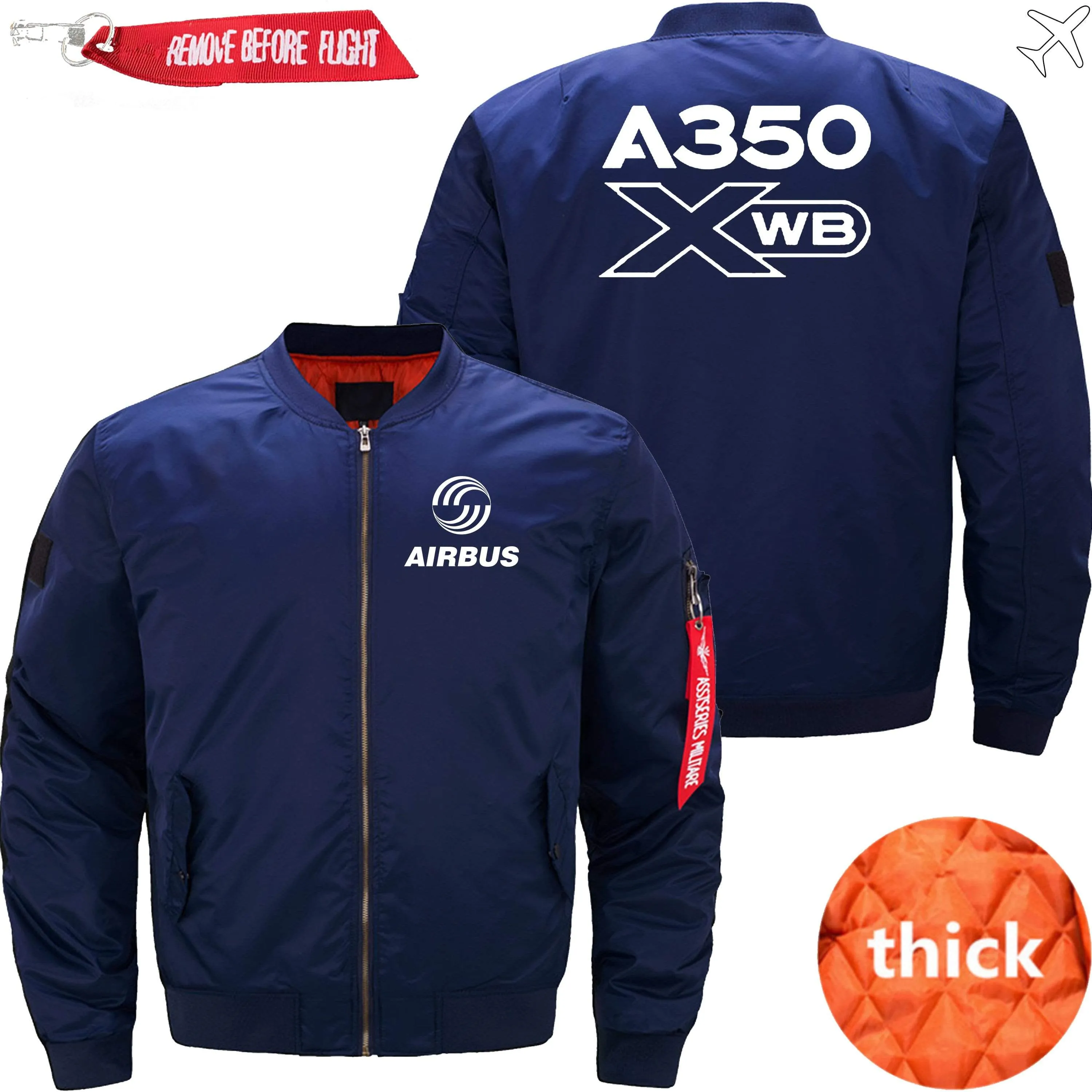 AIRBUS A350XWB BOMBER FLIGHT AVIATOR JACKET
