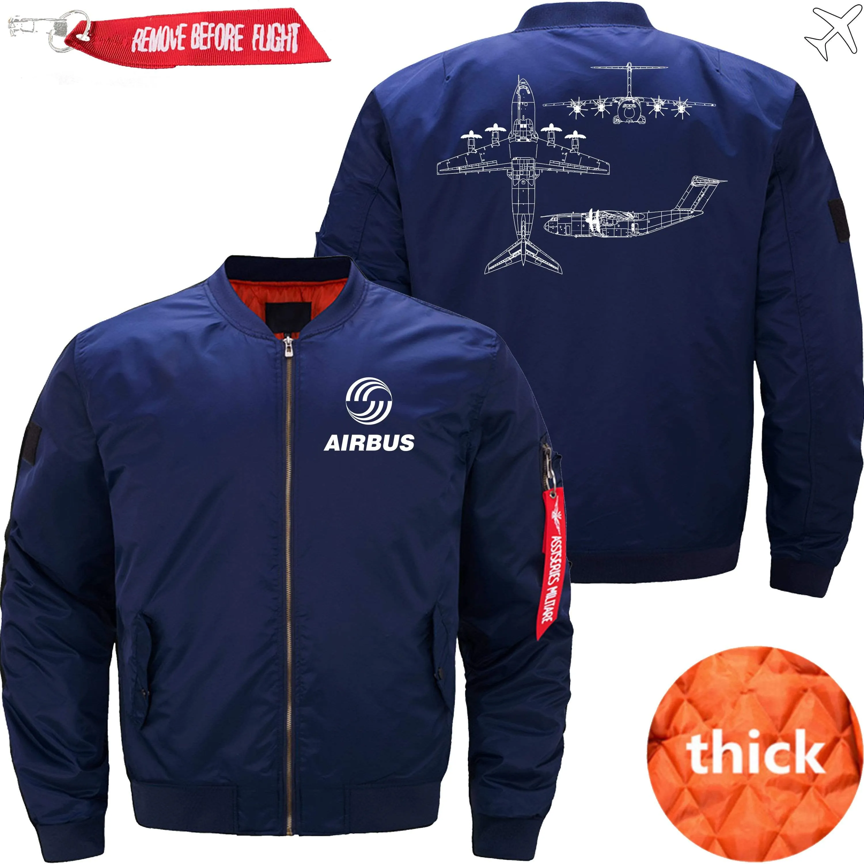 AIRBUS A400M ATLAS BOMBER FLIGHT AVIATOR JACKET